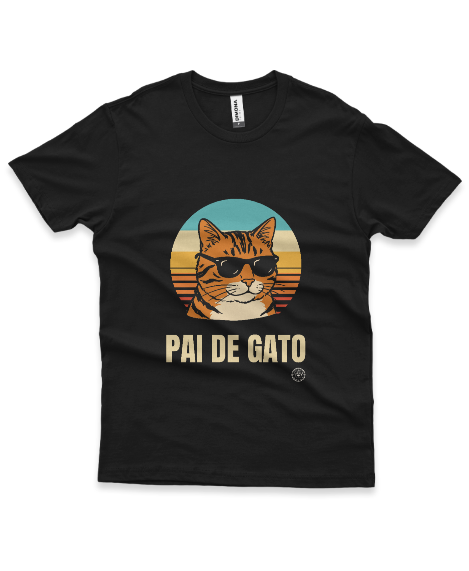 Camiseta Pai de Gato Retrô