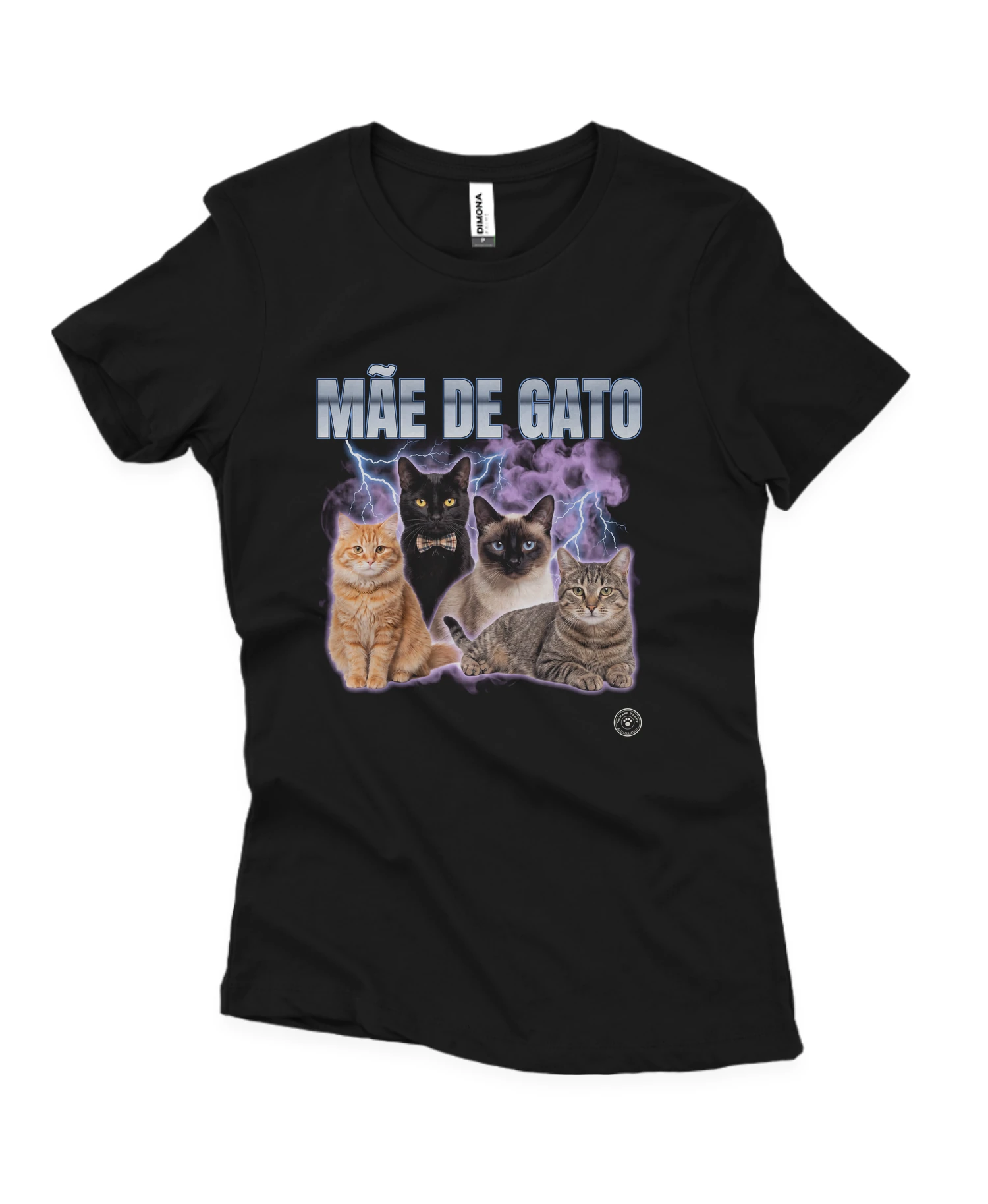 Camiseta Bootleg Mãe de Gato
